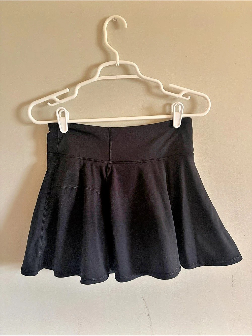 Black Flared Skort